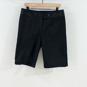 Yansi Fugel Women’s 12.5” Black Chambray Shorts Size 12
